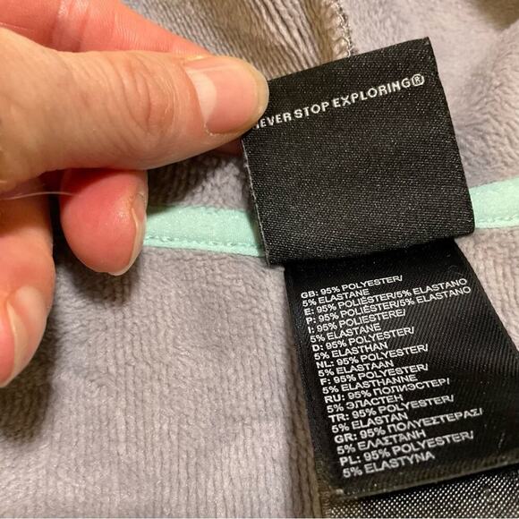 NORTH FACE Girls' Banderitas Full-Zip Jacket XS 6 Grey Heather - Picture 7 of 11